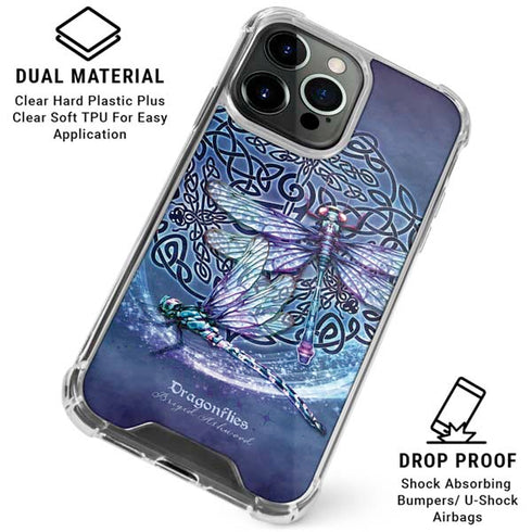 Dragonfly Celtic Knot by Brigid Ashwood iPhone 16 Pro Clear Case